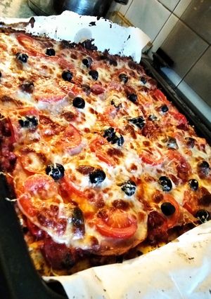Egészséges karfiol-pizza recept fotója
