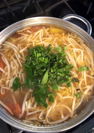 Hình của món Canh Chua Cá Bông Lau.
