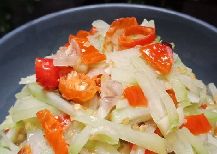 Cara Gampang mengolah Oseng labu siam yang Bikin Ngiler