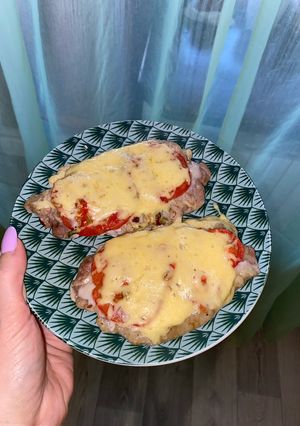 Фото Мясо по-французски (свинина).