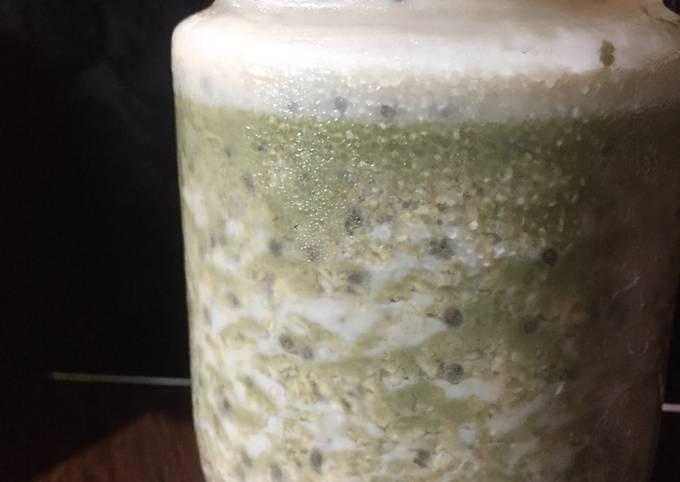 Standar Cara termudah memasak Green Tea Overnight Oat dijamin sesuai selera