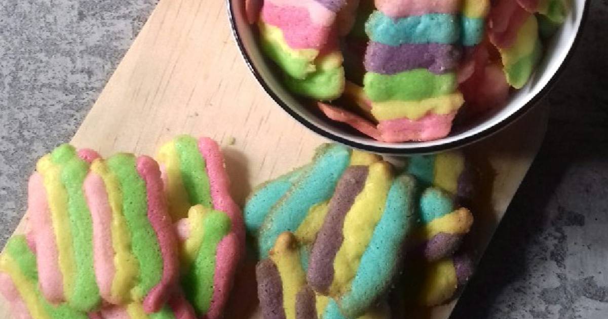 Resep Lidah Kucing Rainbow Oleh Kasmira Cookpad