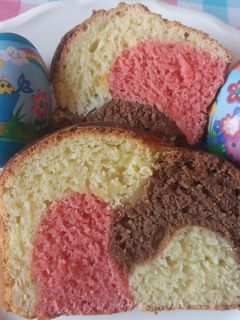 Húsvéti színes kalács (gm, lm) recept fotója