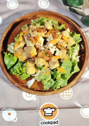 Foto resep 734. Vegie Tofu Salad (Salad sayur tahu)