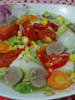 Foto resep Cah Sayuran (sawi putih+wortel+jagung manis)