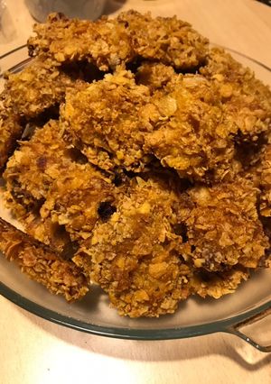 Corn flakes bundás csirkemell sütőben recept fotója