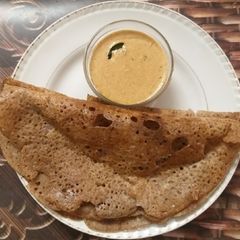A picture of Ragi dosa.