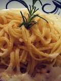 Linguinni ao molho Bechamel com Bacon