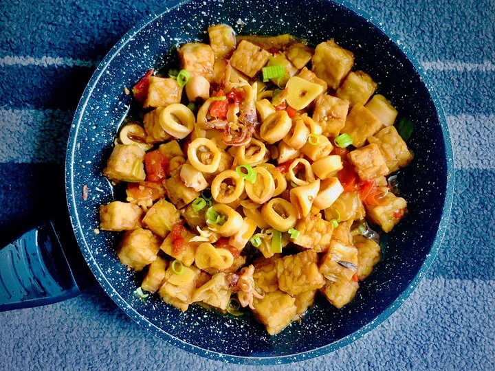 Cara Simple Membikin Resep  Tumis Tempe Cumi Asin (modal 15ribu aja) yang Bisa Manjain Lidah, Enak Banget