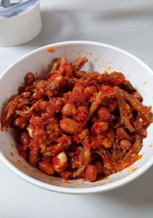 Foto resep Balado ikan teri kacang