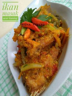 Foto resep Ikan masak acar kuning