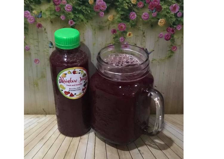 Langkah Mudah untuk Menyiapkan Diet Juice Pear Lettuce Lime Beetroot Kiwi yang Lezat Sekali