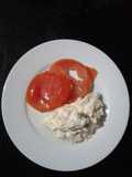 Pechuga de pollo con crema de leche