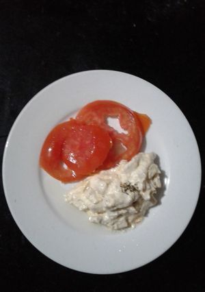 Una foto de Pechuga de pollo con crema de leche