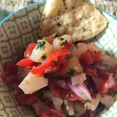 A picture of Pineapple salsa.