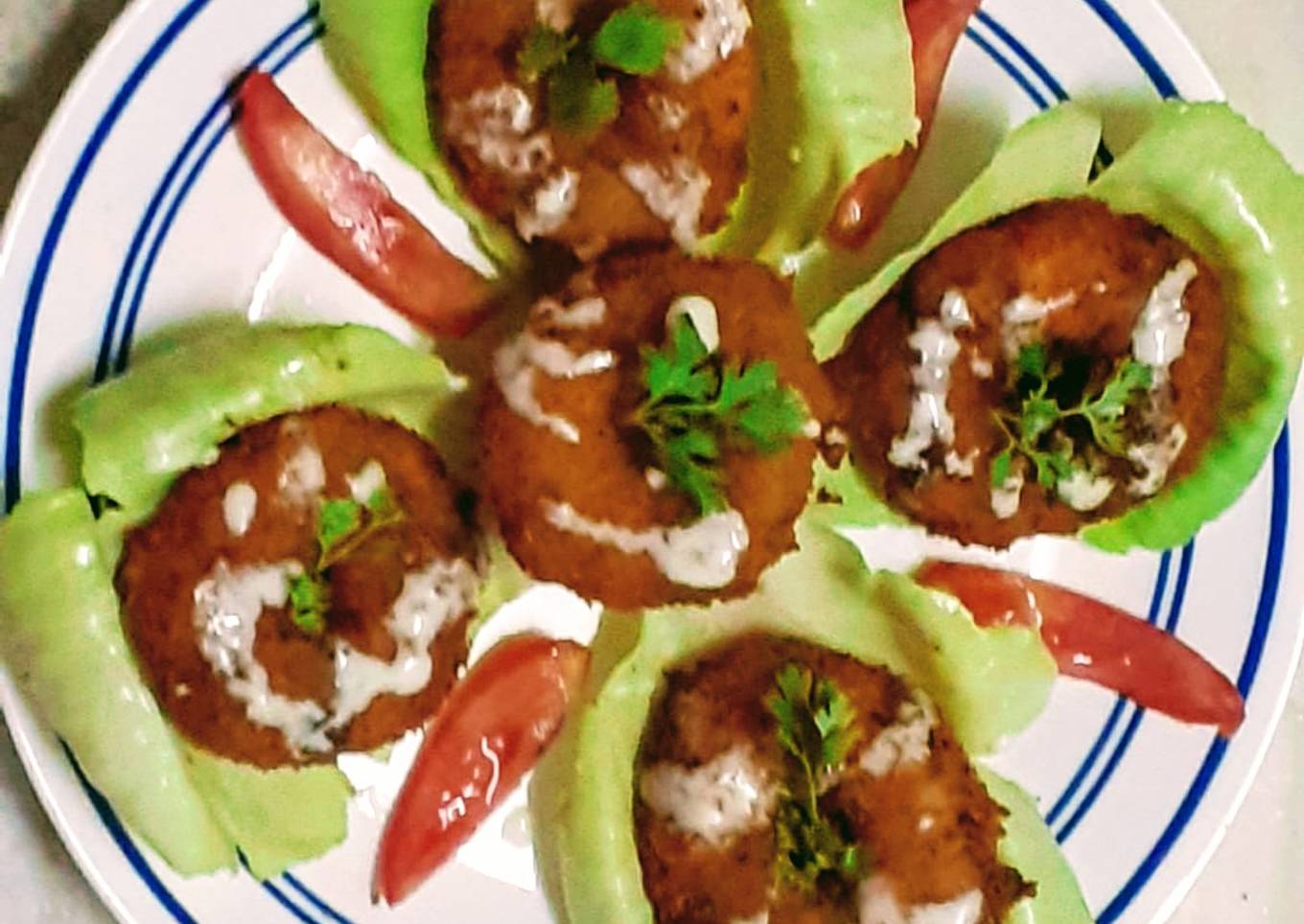 Schezwan Veggie Donuts