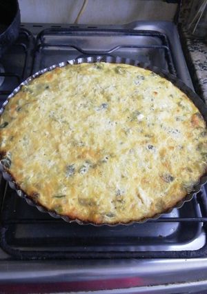 Una foto de Tarta de zapallitos sin masa
