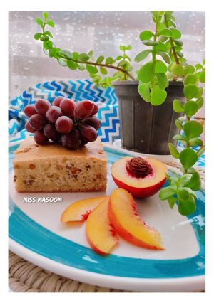 عکسی از دستور کیک نارگیل و کشمش