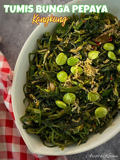 Foto resep Tumis Bunga Pepaya Kangkung
