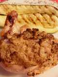 Pollo con costra de almendras