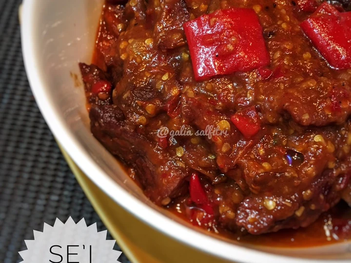 Cara Gampang Membuat Resep SE’I SAPI BALADO yang Bisa Manjain Lidah
