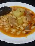 Potaje de (alubias, porotos, judías o habichuelas) en olla express