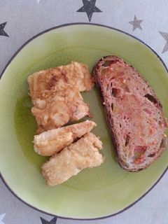 Una foto de Merluza rebozada con especias