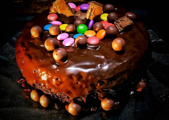 Cakemate - Chocolate cake with KitKat Gems decoration...... | Facebook