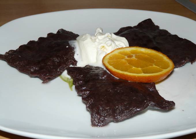 Kakaós-narancsos ravioli recept foto