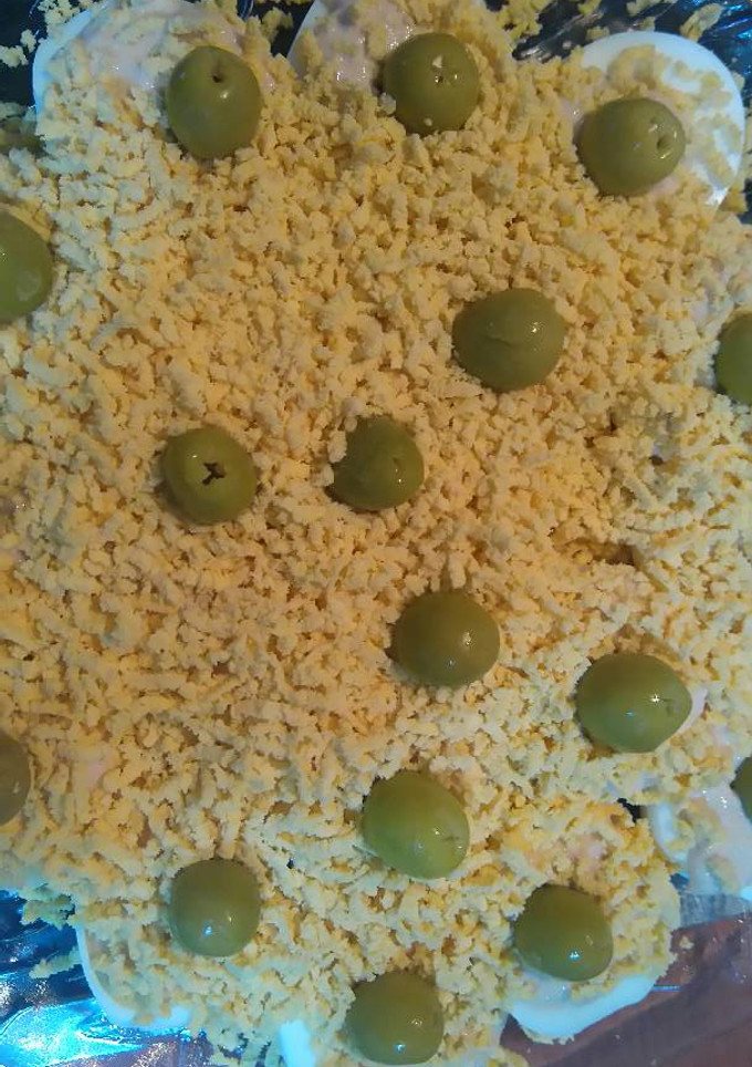 Una foto de Huevos a la mimosa