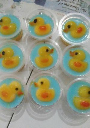 Foto resep Puding bebek mangga susu