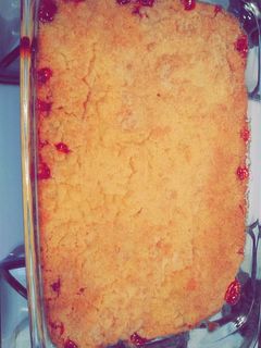 A picture of Cherry Cobbler.