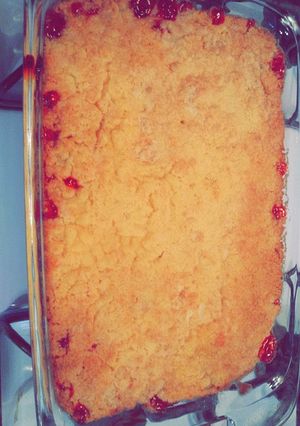 A picture of Cherry Cobbler.