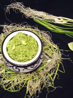 ओल्या लसणीचा ठेचा(olya lasnachi thecha recipe in marathi) रेसिपी चे मुख्य फोटो