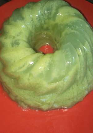Foto resep Puding lumut hijau pandan