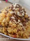 Maqluba with Ground Beef