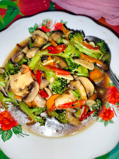 Foto resep Ca Brokoli Jamur Kancing