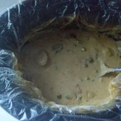 A picture of Crock-Pot Kielbasa, Potato, Green Bean Cheesy Casserole.