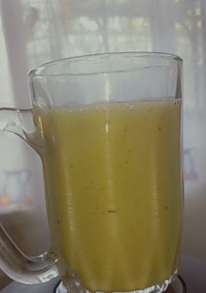 Una foto de Batido de Durazno 🍑 y Banana🍌