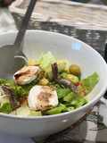 Ensalada fácil con queso de Cabra