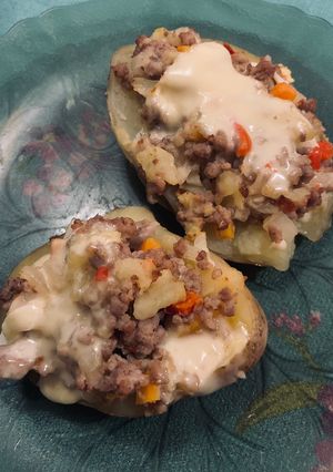 Una foto de Papas rellenas con carne