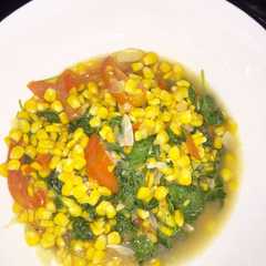 A picture of Tumis Bayam Jagung Manis.