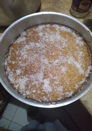 صورة لوصفة طريقه عمل الكيك بجوز الهند والسيرم