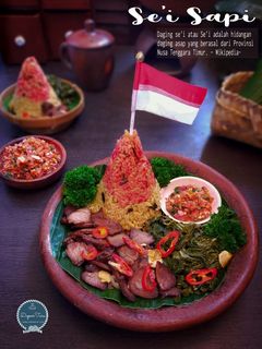 Foto resep Sei Sapi Dengan Nasi Daun Jeruk
