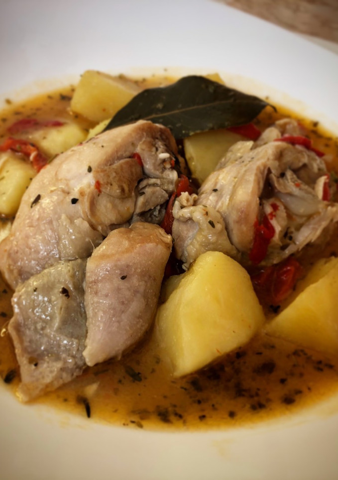 Una foto de Pollo a la Andaluza