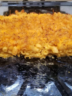 A picture of Baked Mac and Cheese.