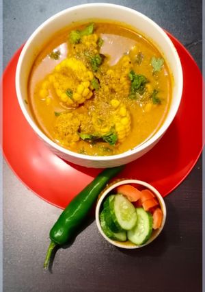A picture of Corn curry.
