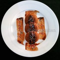 A picture of Steamed Chocolate Idli Cake.