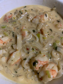 Una foto de Laksa de gambas