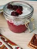 Pudding de chia aux mûres